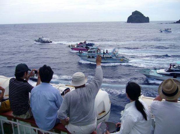 小笠原でのお見送り